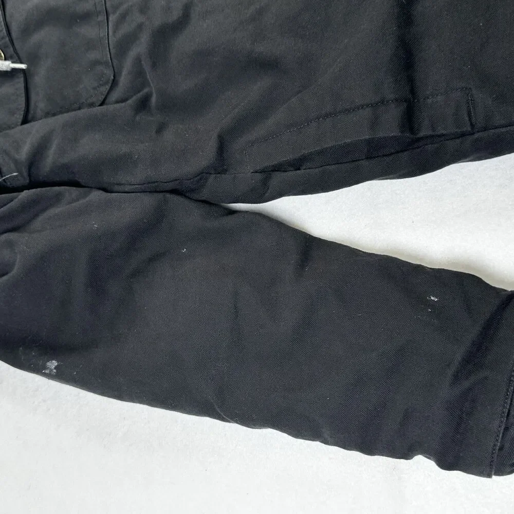 Wrangler Workwear Men's Black Quilted Lined Hooded Chore Jacket‎ S CH